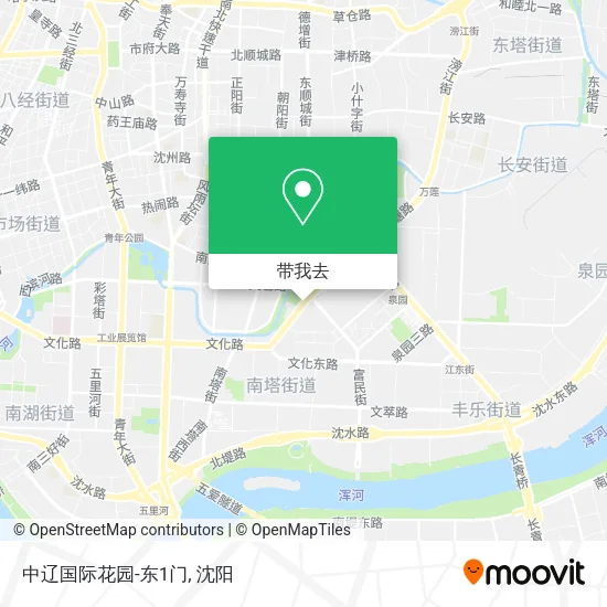 中辽国际花园-东1门地图