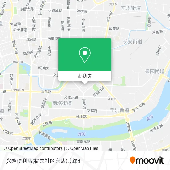 兴隆便利店(福民社区东店)地图