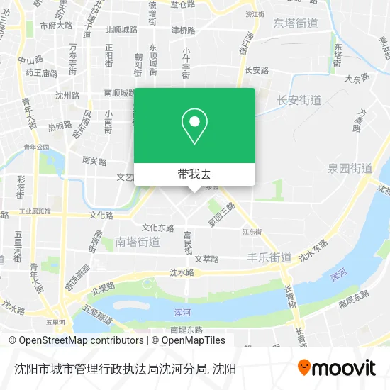 沈阳市城市管理行政执法局沈河分局地图