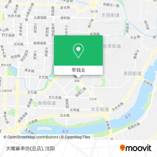 大嘴麻串坊(总店)地图
