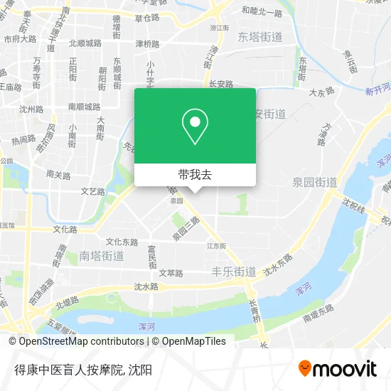 得康中医盲人按摩院地图