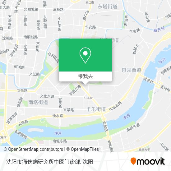 沈阳市痛伤病研究所中医门诊部地图