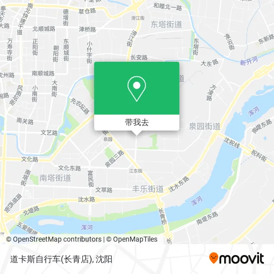 道卡斯自行车(长青店)地图