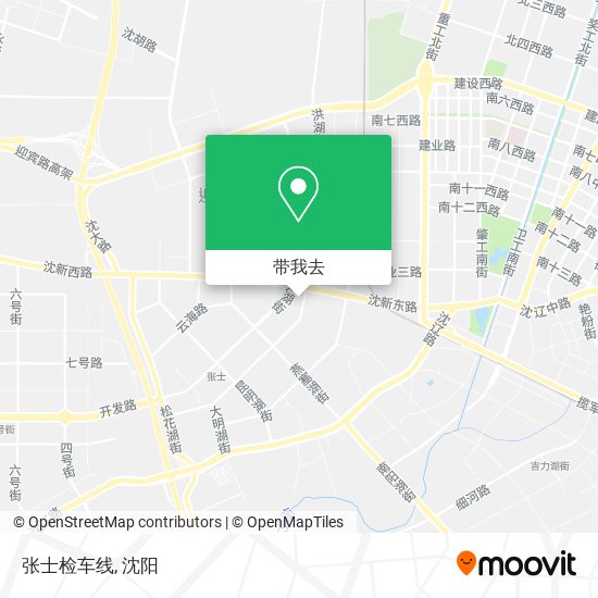 张士检车线地图