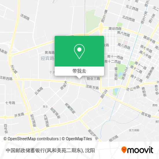 中国邮政储蓄银行(风和美苑二期东)地图