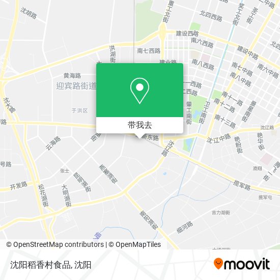 沈阳稻香村食品地图