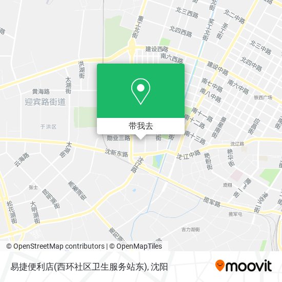 易捷便利店(西环社区卫生服务站东)地图