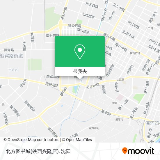 北方图书城(铁西兴隆店)地图