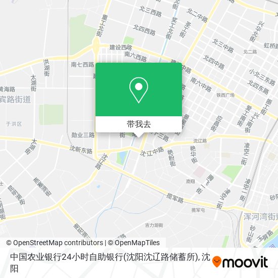 中国农业银行24小时自助银行(沈阳沈辽路储蓄所)地图