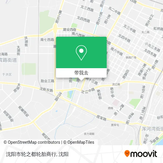 沈阳市轮之都轮胎商行地图