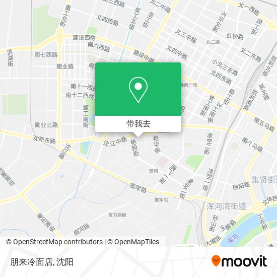朋来冷面店地图