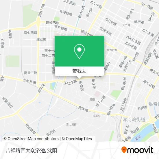 吉祥路官大众浴池地图
