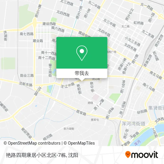 艳路四期康居小区北区-7栋地图