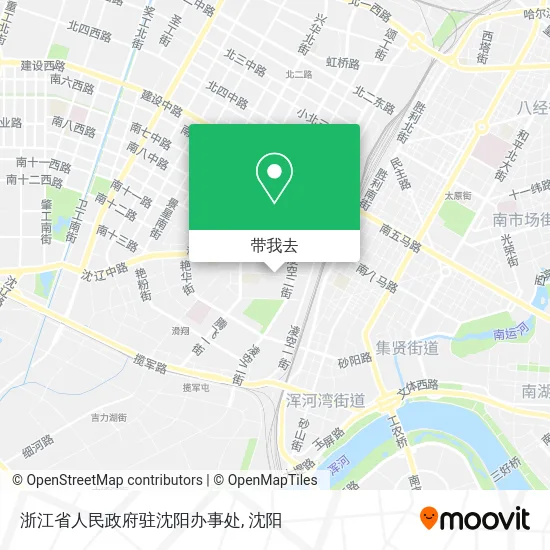 浙江省人民政府驻沈阳办事处地图