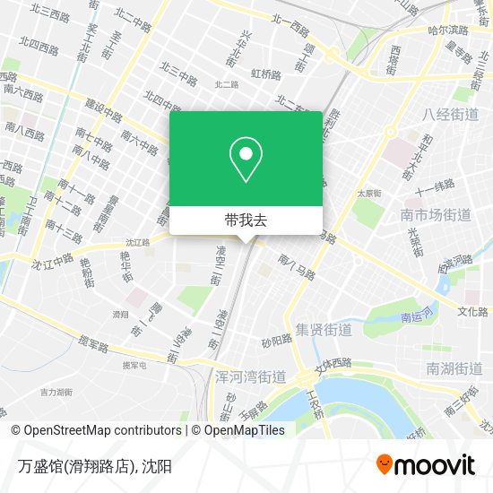 万盛馆(滑翔路店)地图