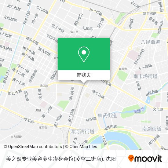 美之然专业美容养生瘦身会馆(凌空二街店)地图