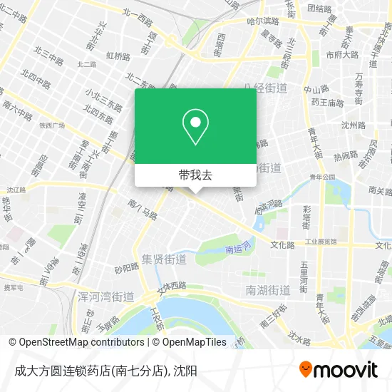 成大方圆连锁药店(南七分店)地图