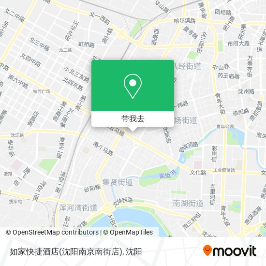 如家快捷酒店(沈阳南京南街店)地图