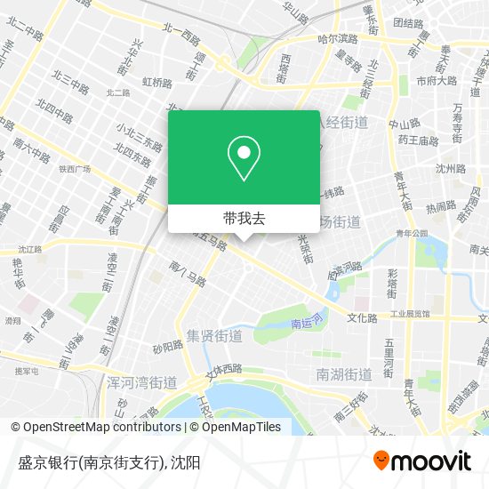 盛京银行(南京街支行)地图