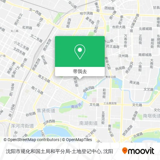 沈阳市规化和国土局和平分局-土地登记中心地图