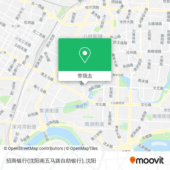 招商银行(沈阳南五马路自助银行)地图