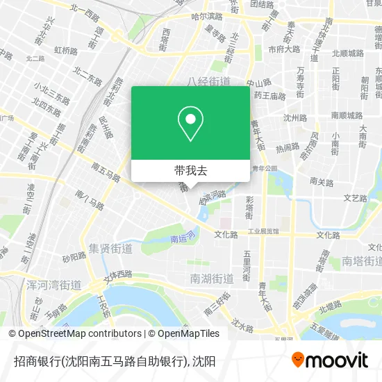 招商银行(沈阳南五马路自助银行)地图