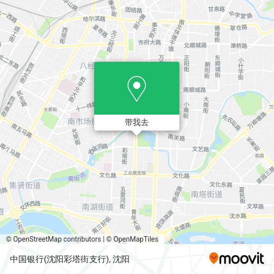 中国银行(沈阳彩塔街支行)地图