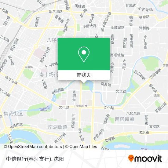 中信银行(春河支行)地图