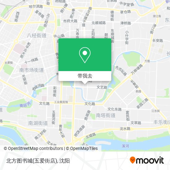 北方图书城(五爱街店)地图