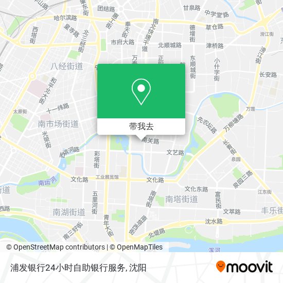 浦发银行24小时自助银行服务地图