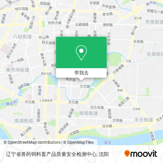 辽宁省兽药饲料畜产品质量安全检测中心地图
