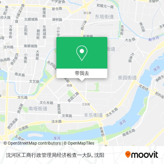 沈河区工商行政管理局经济检查一大队地图