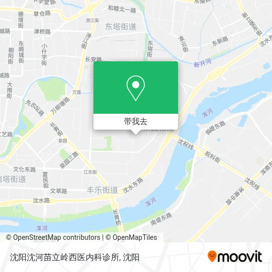 沈阳沈河苗立岭西医内科诊所地图