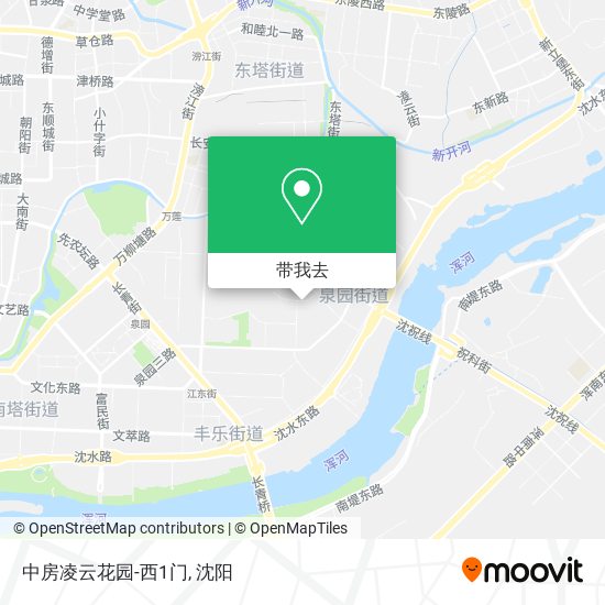 中房凌云花园-西1门地图