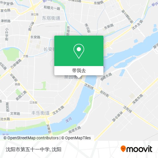 沈阳市第五十一中学地图