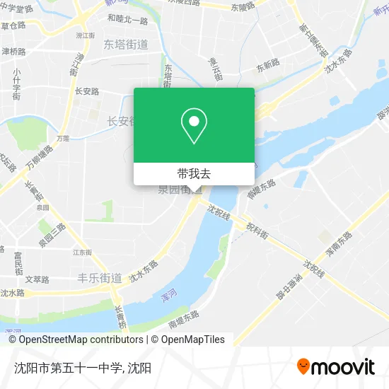 沈阳市第五十一中学地图