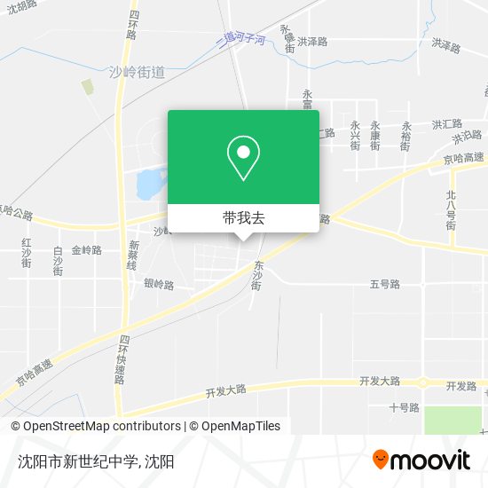 沈阳市新世纪中学地图