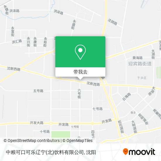 中粮可口可乐辽宁(北)饮料有限公司地图