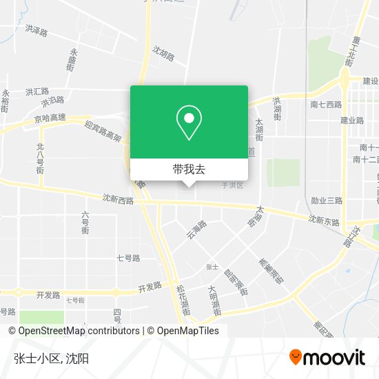 张士小区地图