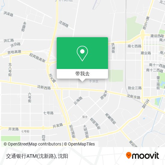 交通银行ATM(沈新路)地图