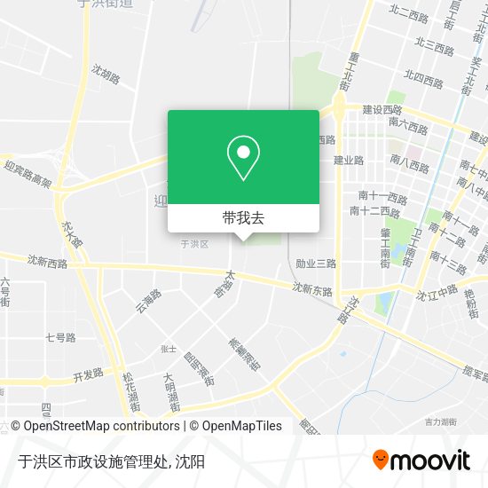 于洪区市政设施管理处地图
