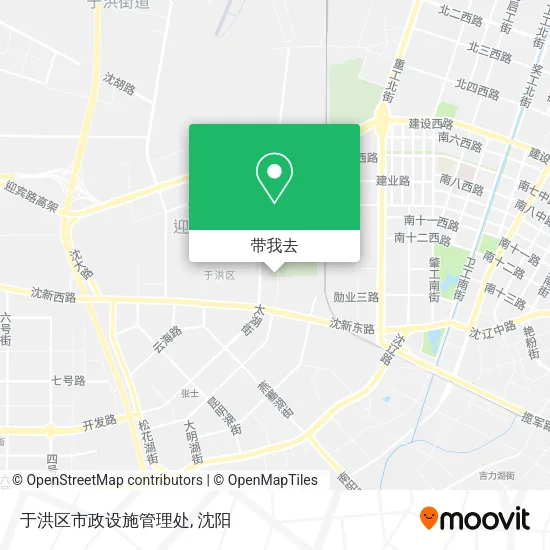 于洪区市政设施管理处地图