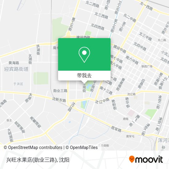 兴旺水果店(勋业三路)地图