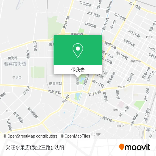 兴旺水果店(勋业三路)地图