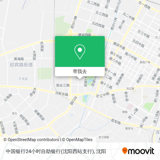 中国银行24小时自助银行(沈阳西站支行)地图