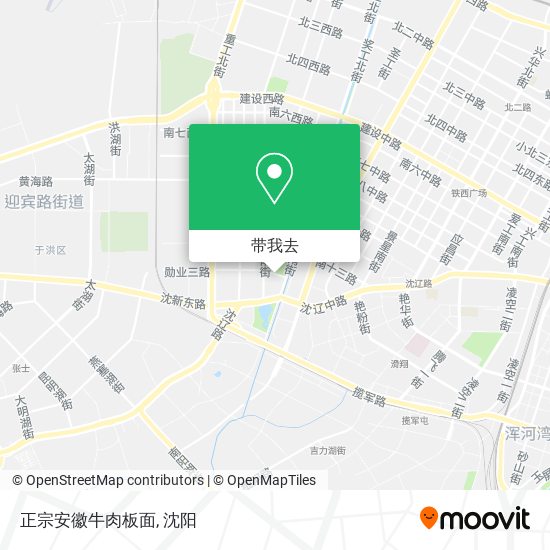 正宗安徽牛肉板面地图