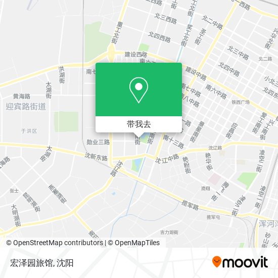宏泽园旅馆地图
