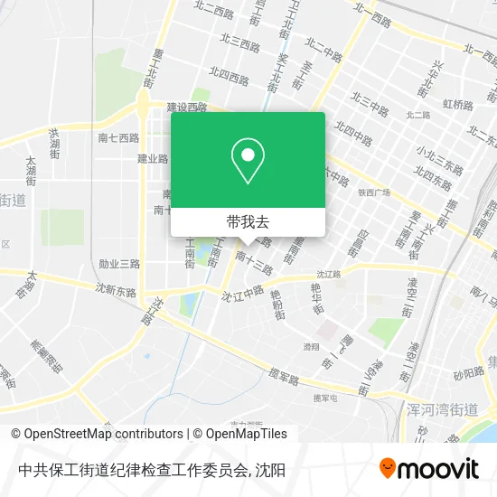 中共保工街道纪律检查工作委员会地图