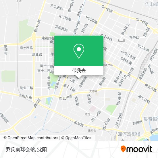 乔氏桌球会馆地图