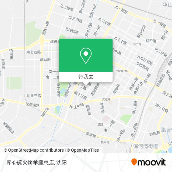 库仑碳火烤羊腿总店地图